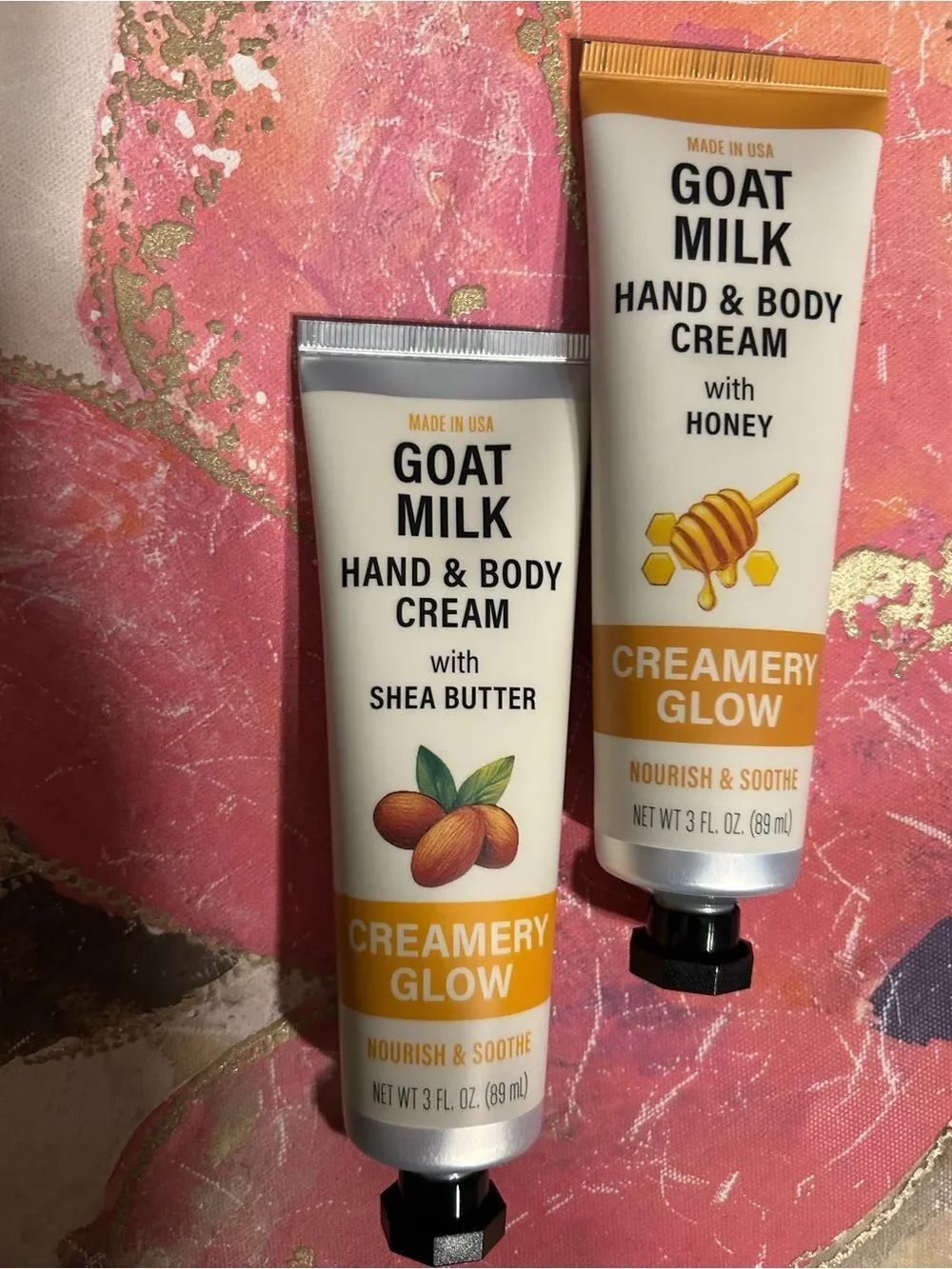 Goat Milk Creamery Glow Hand & Body Cream - White & Gold